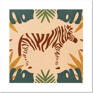 Tropical Zebra (Safari) Posters and Art